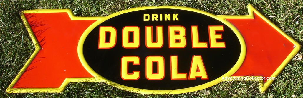 Original Double Cola Sign Arrow